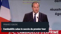 Cambadélis : « nous avons réussi ce premier tour »