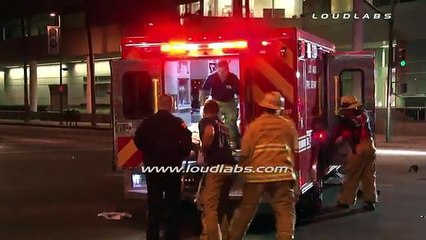 Motorcycle Hit & Run Fatal   North Hollywood RAW FOOTAGE