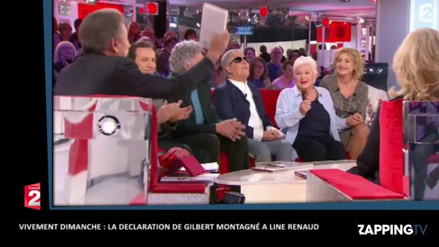 Vivement Dimanche - Gilbert Montagné, charmé par Line Renaud : Je bois vos paroles (vidéo)