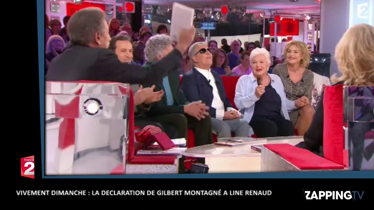 Vivement Dimanche - Gilbert Montagné, charmé par Line Renaud : "Je bois vos paroles" (vidéo)