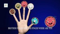 The Finger Family Donuts Cartoon Nursery Rhyme | Donuts Finger Family Kids Rhymes & Songs in 3D