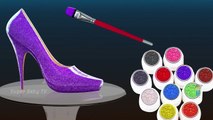 Learn Colors with Glitter High Heels | Colours to Kids Children Toddlers, Babys | Learning Videos