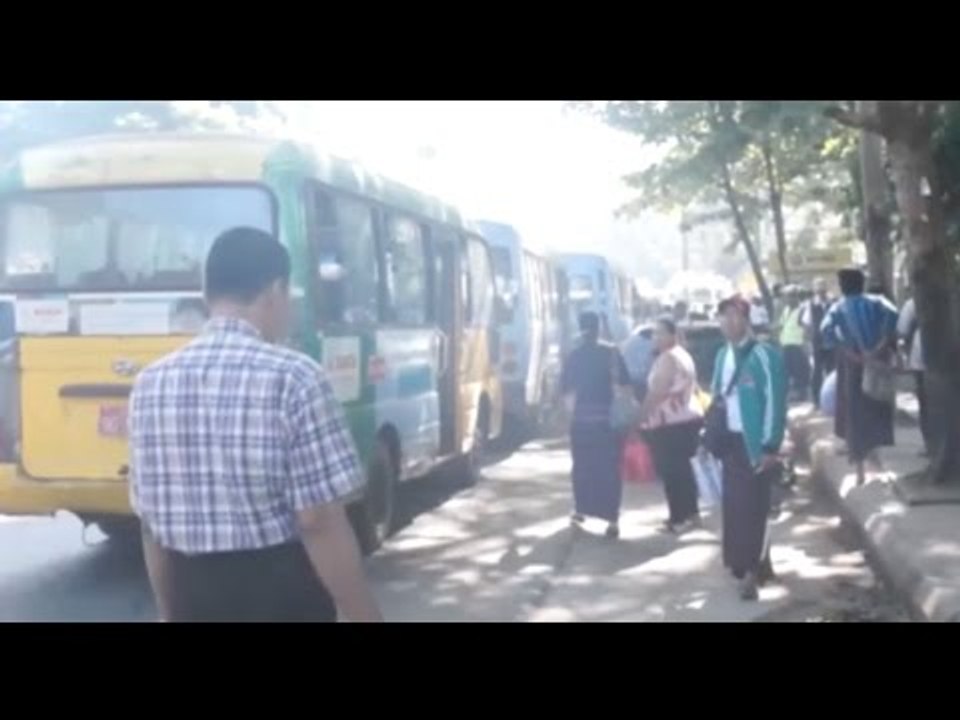 DVB - YBS အမ်ားပိုင္ ဘက္စ္ကားစနစ္ စတင္ၿပီး ဒုတိယေန႔မွာ အဆင္ေျပလာ