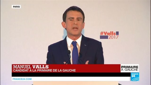 REPLAY - Discours de Manuel Valls, 2e derrière Benoit Hamon lors du 1er tour de la Primaire de la gauche