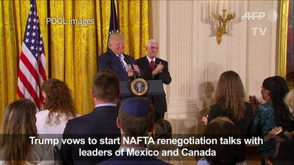 Trump vows to start NAFTA renegotiation talks
