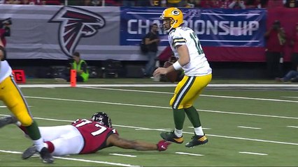 Ra'Shede Hageman sacks Aaron Rodgers by shoelace
