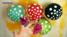 TOP Learn Colours Balloons Collection Five polka dots wet balloon Family Nursery Compilation