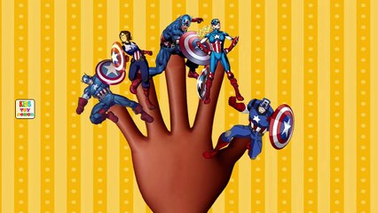 Captain America Finger Family | Finger Family Captain America Cartoon Animation Nursery Rhymes