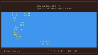 damnedlife, Conway's Game of Life with scrolling-VIsns8jvTqc