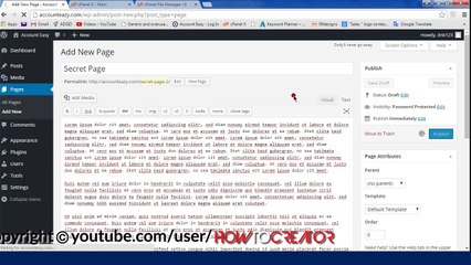 How to create Password Protect a WordPress Post _ Page-V29naKZQ8S0