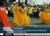 Celebran nicaragüenses las tradicionales fiestas de San Sebastián