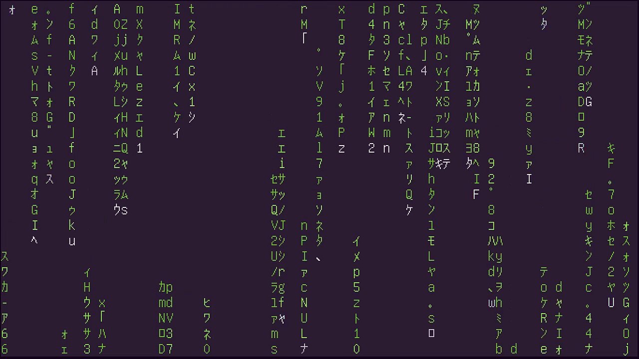 gomatrix, Matrix digital rain-mUXFxSmZMis