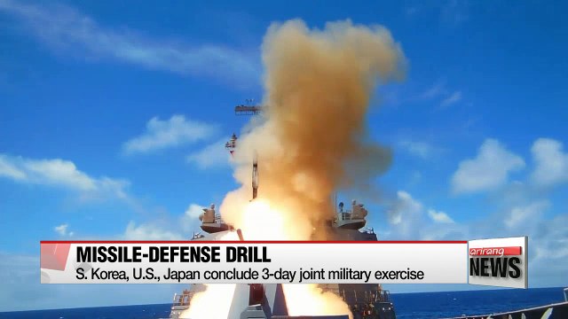 S. Korea, U.S., Japan conclude 3-day joint military exercise