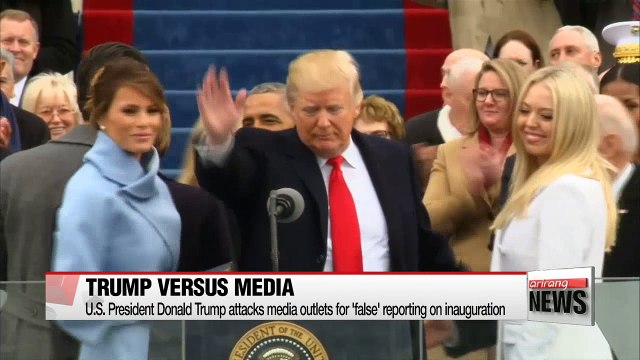 Trump attacks media outlets for 'false' reporting on inauguration