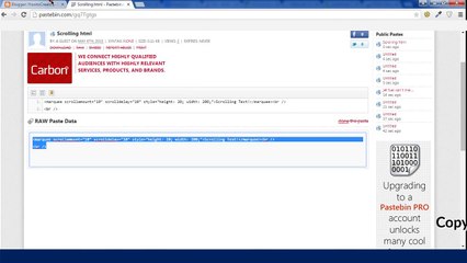 Create Scrolling text HTML-Jb6KZOg-Llc