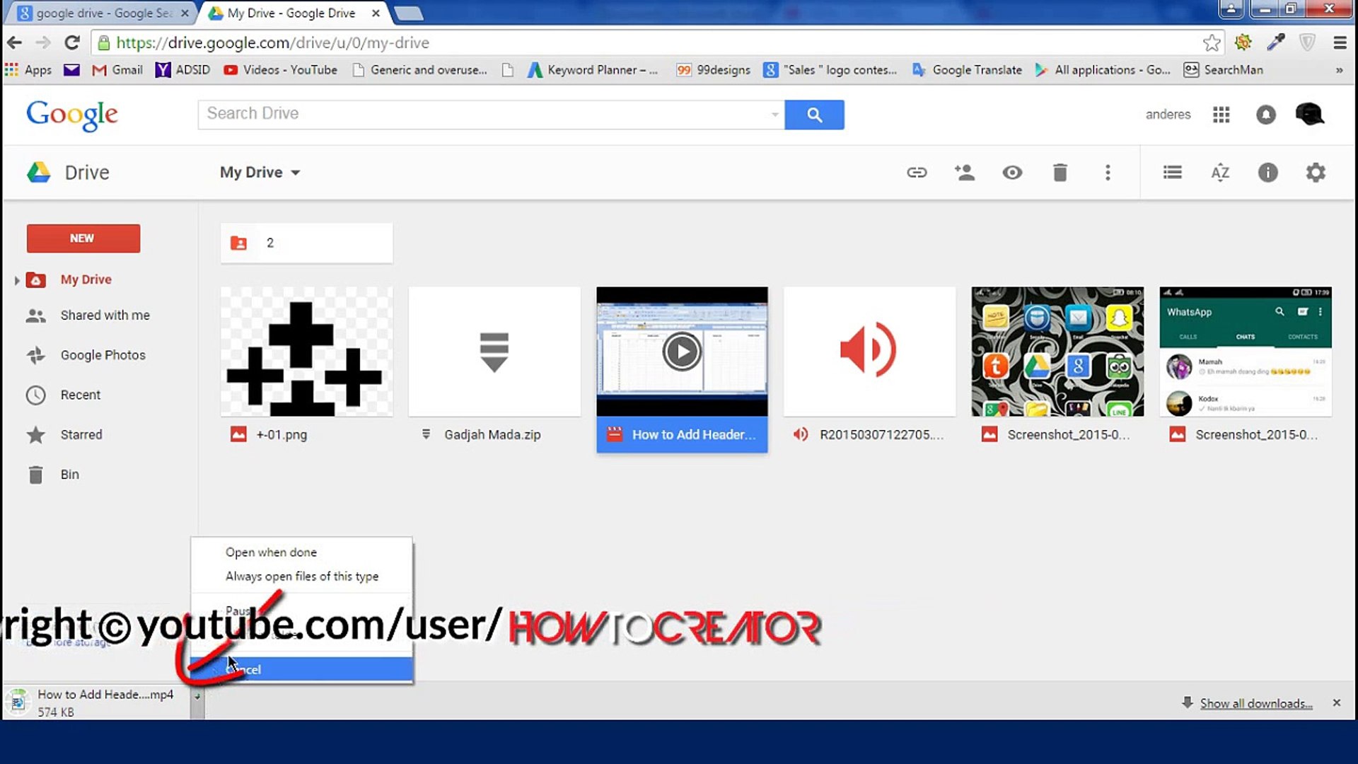 ⁣How to download video from Google Drive-wAGNq5Uiw_w