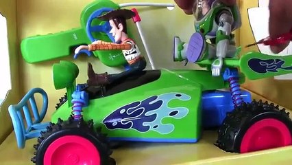 Download Video: Disney Pixar Toy Story 3 Woody and Buzz LightYear Radio Controlled Car Toy Kids 39 Toys