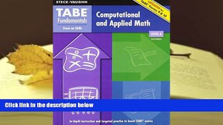 Download TABE Fundamentals: Student Edition Computation and Applied Math, Level A Computation and