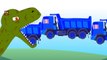 Dinosaurs Eating Truck, Dinosar Attacking Truck, Dinosaurs Teaching Colors
