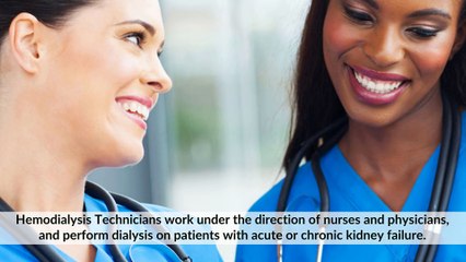 Hemodialysis Technician Program from Dialysis 4 Career School
