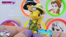 Learn Colors Disney Princess Frozen Elsa MLP Disney Cars Toys Surprise Egg and Toy Collector SETC