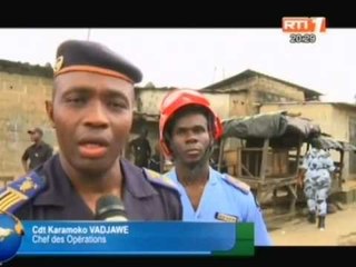 RTI - Attécoubé: effondrement d’un immeuble dans une zone à risque