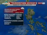 NTVL: Weather update as of 2:10 p.m. (Oct. 12, 2014)