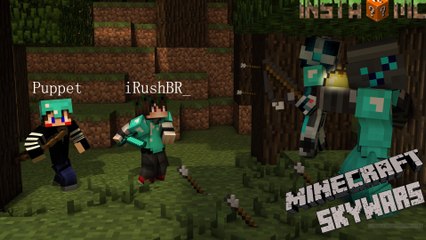 Minecraft Skywars Dupla instaMc Com (VINIROCK) iRushBR_ 8 kills