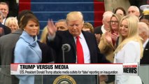 Trump attacks media outlets for 'false' reporting on inauguration
