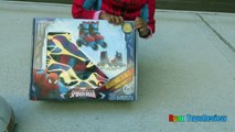 Ultimate Spiderman Roller Skates for Kids Eggs Surprise Toys Challenge Thomas and Friends