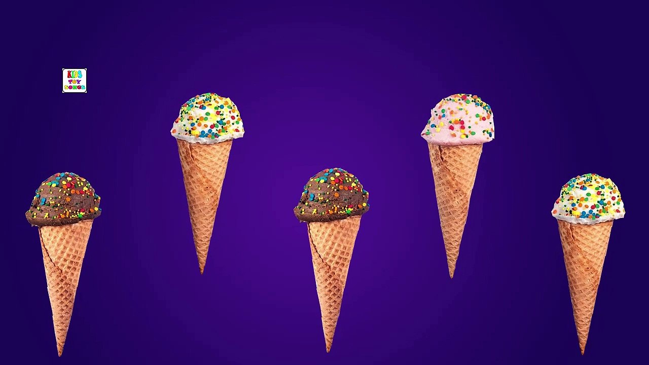 Cone Ice Cream Finger Family Nursery Songs | Sweet Icecream Daddy Finger Kids Toy Songs
