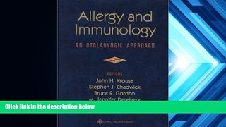 Audiobook  Allergy and Immunology: An Otolaryngic Approach John H. Krouse For Ipad