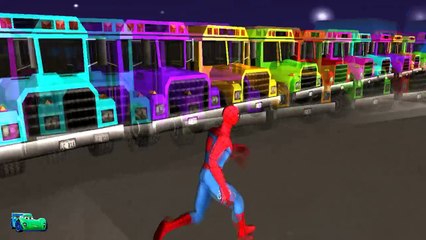 Colors for Children to Learn with Colours Bus | Wheels on The Bus song and More Nursery Rhymes