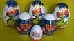 Maxi surprise eggs with dinosaurs, toys and Kinder Surprise