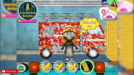 Talking Tom / Firetruck Washing / Cartoon Games Kids TV