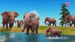 Удивительные животных Борьба Видео | Слон Vs Крокодильи нападения животных | Мультфильмы животных для детей