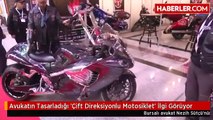Avukatın Tasarladığı 'Çift Direksiyonlu Motosiklet' İlgi Görüyor