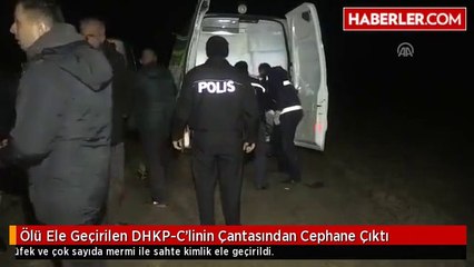 Ölü Ele Geçirilen DHKP-C'linin Çantasından Cephane Çıktı