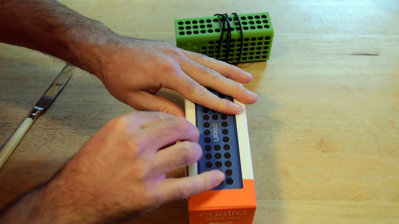 Blue URGE Basics Cuatro Portable Speaker Unboxing