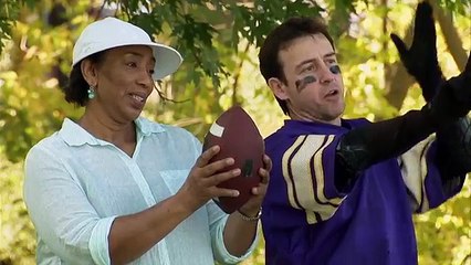 Flying Football Catch Fail