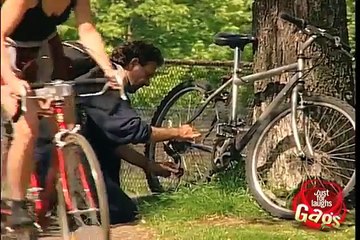 Hidden Camera  Bicycle Thief Woman