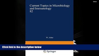 PDF  Current Topics in Microbiology and Immunology W. Arber For Kindle