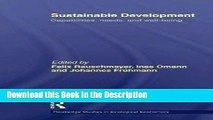 Download [PDF] Sustainable Development: Capabilities, Needs, and Well-being (Routledge Studies in