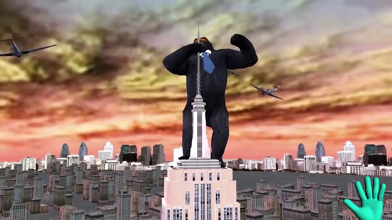 King Kong Finger Family Collection | 3D Finger Family Gorilla | Crazy Gorilla Finger family