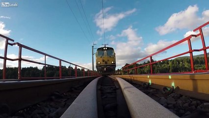 Tren Raylarına Go-Pro Yerleştirdi