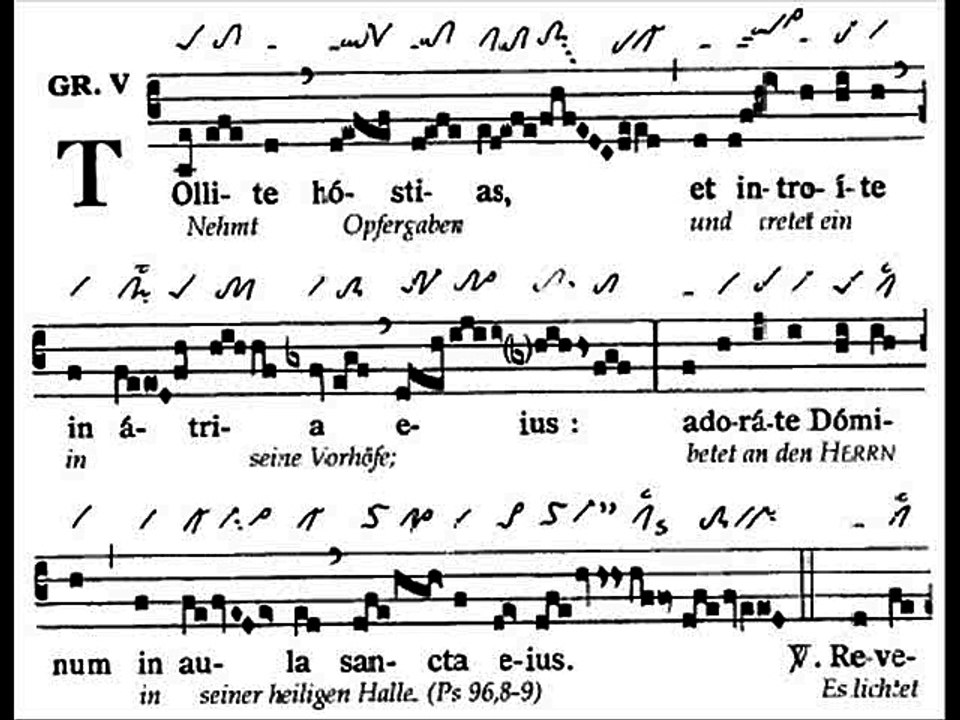 Graduale Tollite hostias, Dominica V TpA (5 TO)