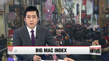 Korea ranks 25th on Big Mac index in January