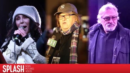 La manifestation anti-Trump à New York est une véritable affaire de stars