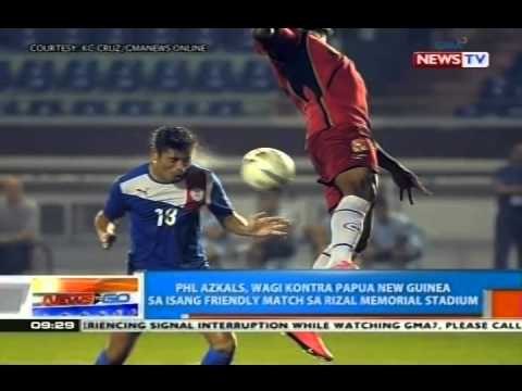 NTG: PHL Azkals, wagi vs. Papua New Guinea sa isang friendly match sa Rizal Memorial Stadium