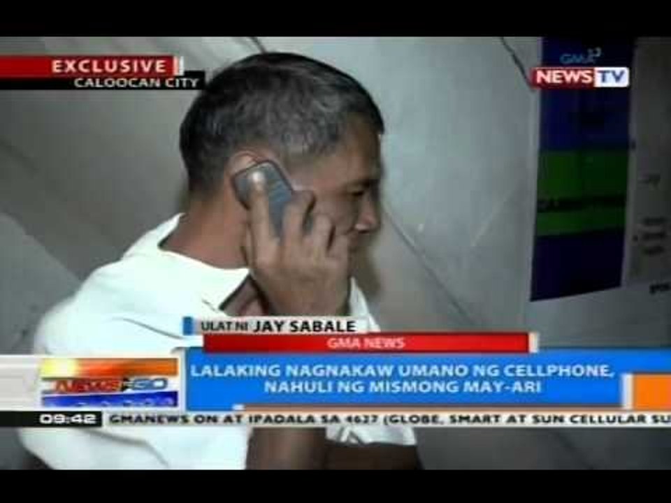 NTG: Lalaking nagnakaw umano ng cellphone sa Caloocan, nahuli ng mismong may-ari